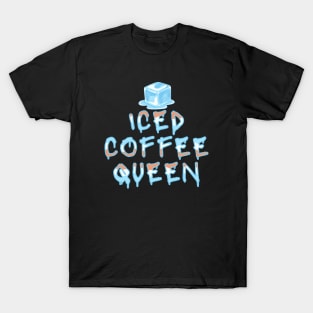 Iced Coffee Queen Melting Effect T-Shirt
